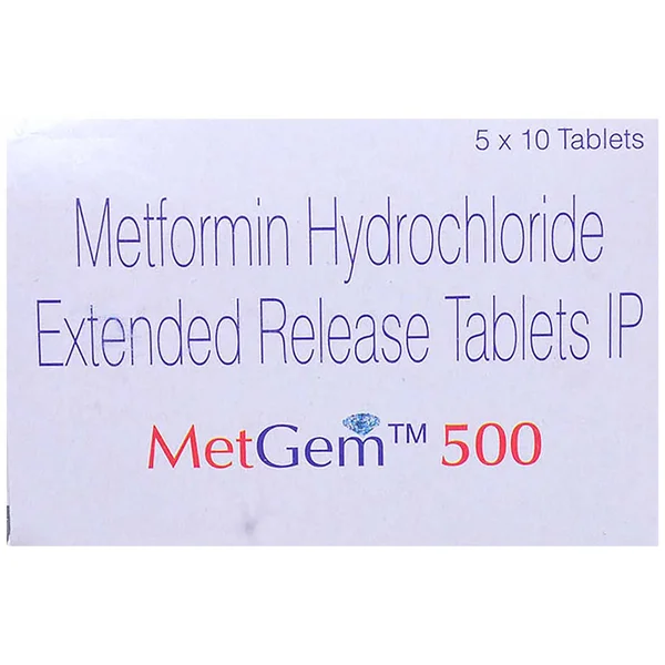 MetGem 500 Tablet 10's, Pack of 10 TABLET ERS
