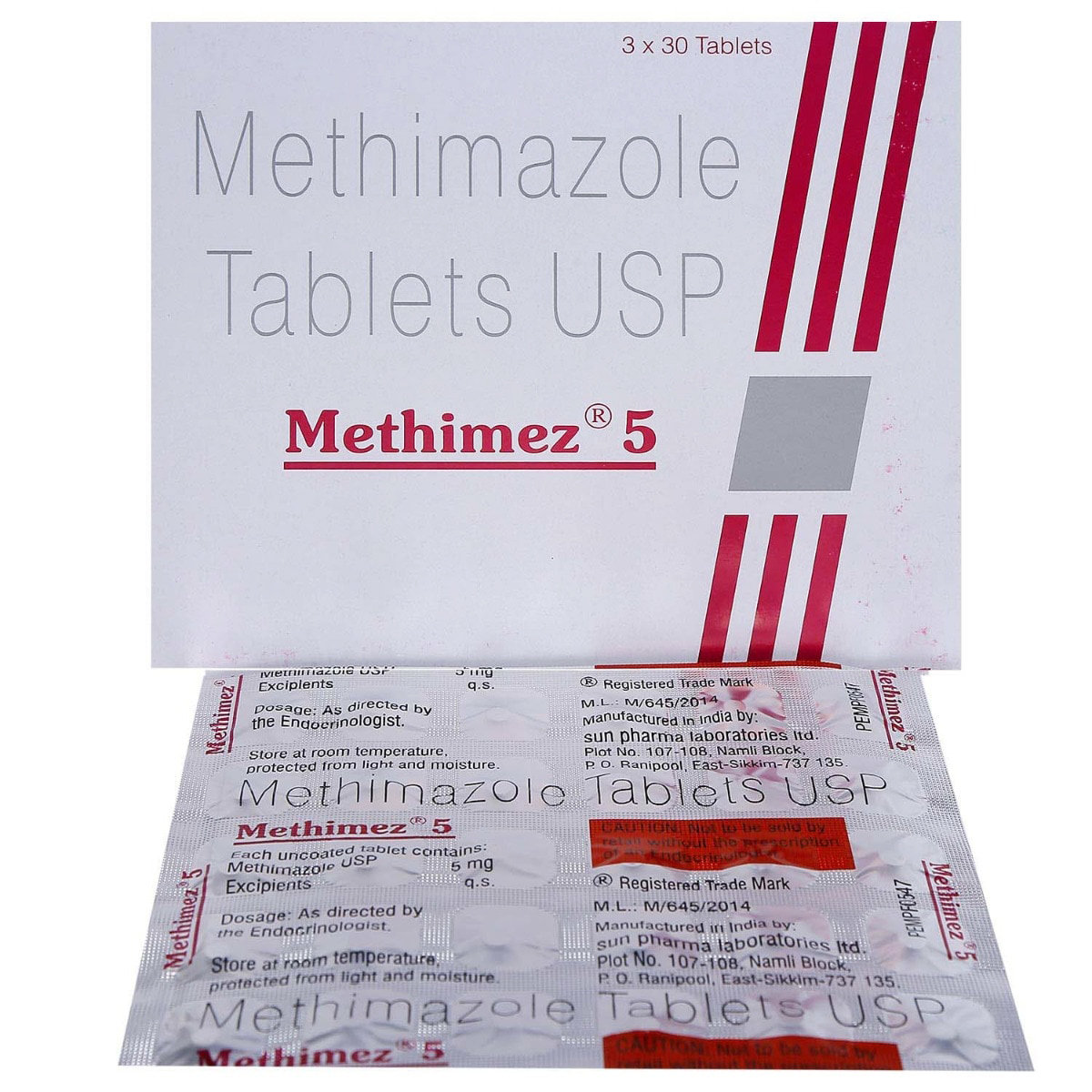 Methimez 5 Tablet 30's, Pack of 30 TABLETS Methimez 5 Tablet 30's, Pack of 30 TABLETS
