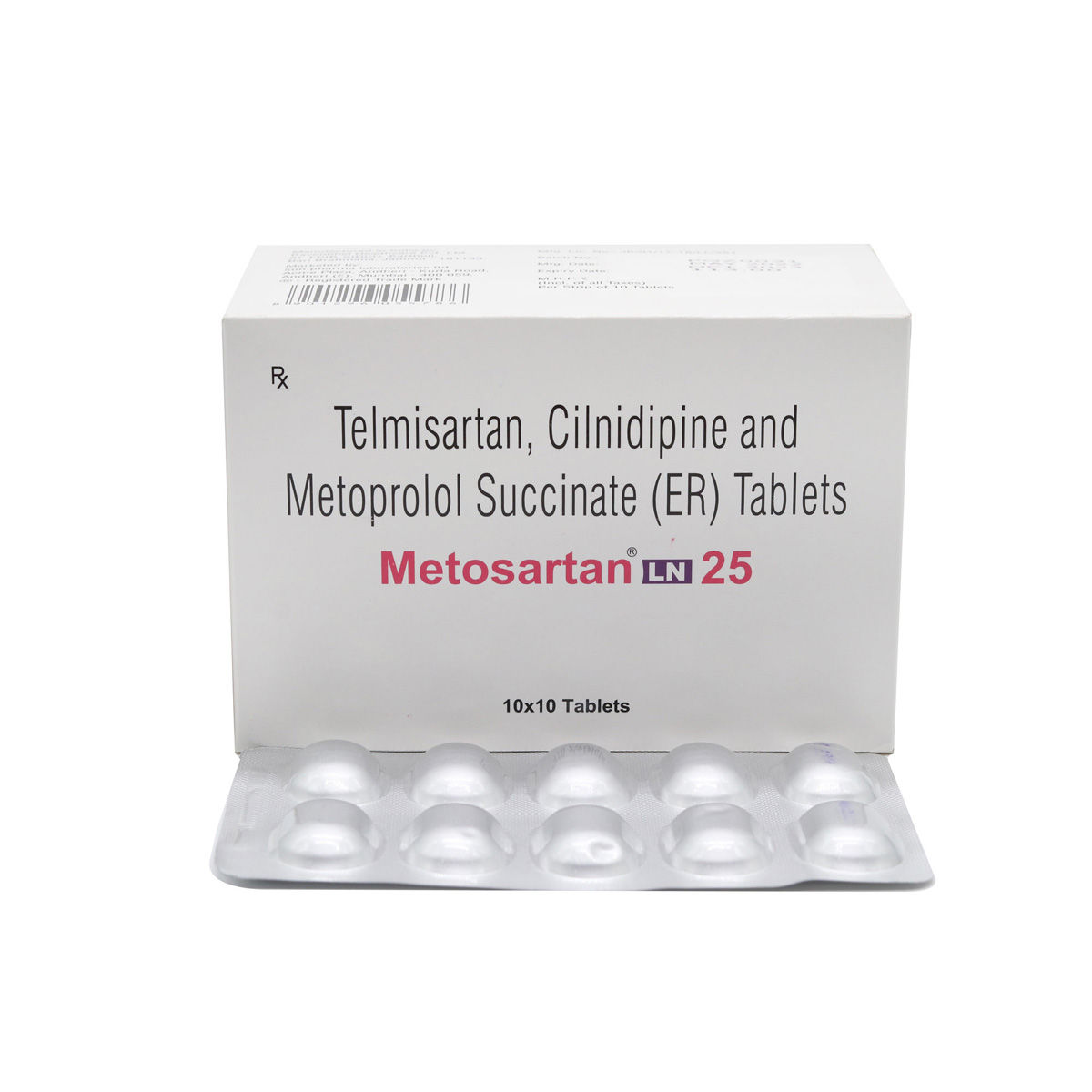 Buy Metosartan LN 25 Tablet 10's Online