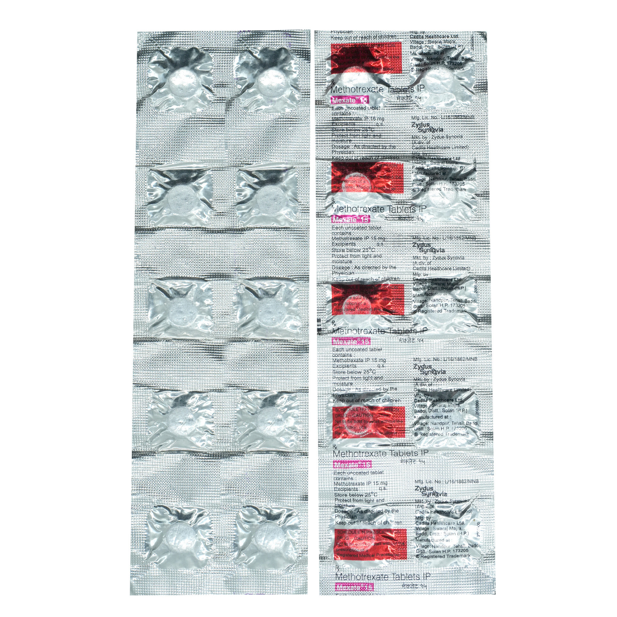 Mexate 15 mg Tablet 10's, Pack of 10 TabletS Mexate 15 mg Tablet 10's, Pack of 10 TabletS