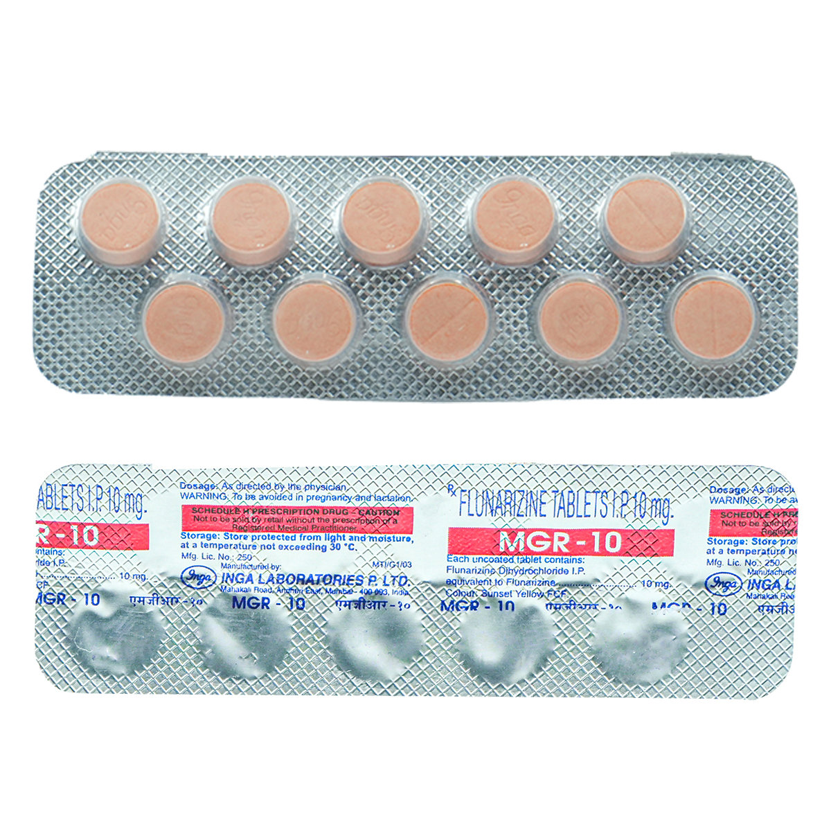 MGR-10 Tablet 10's, Pack of 10 TabletS MGR-10 Tablet 10's, Pack of 10 TabletS