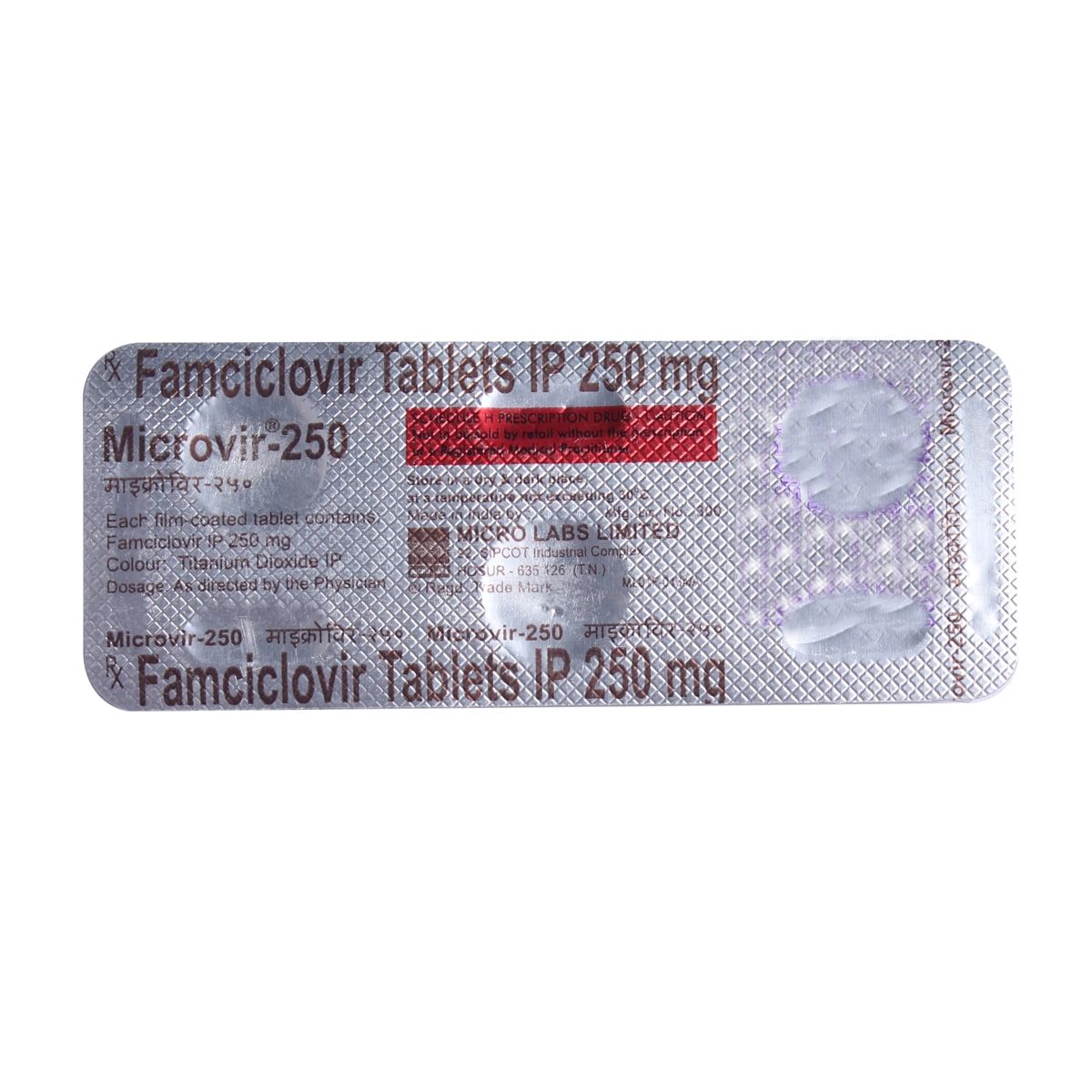 Buy Microvir 250 Tablet 3's Online