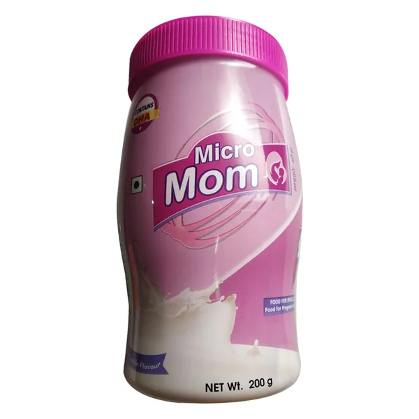 Micromom Vanilla Flavour Nutrition Powder, 200 gm Jar, Pack of 1