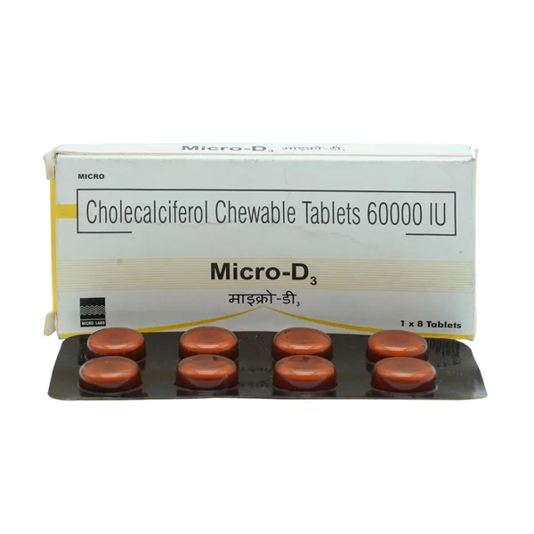 Micro-D3 60K Chewable Tablet 8's, Pack of 8