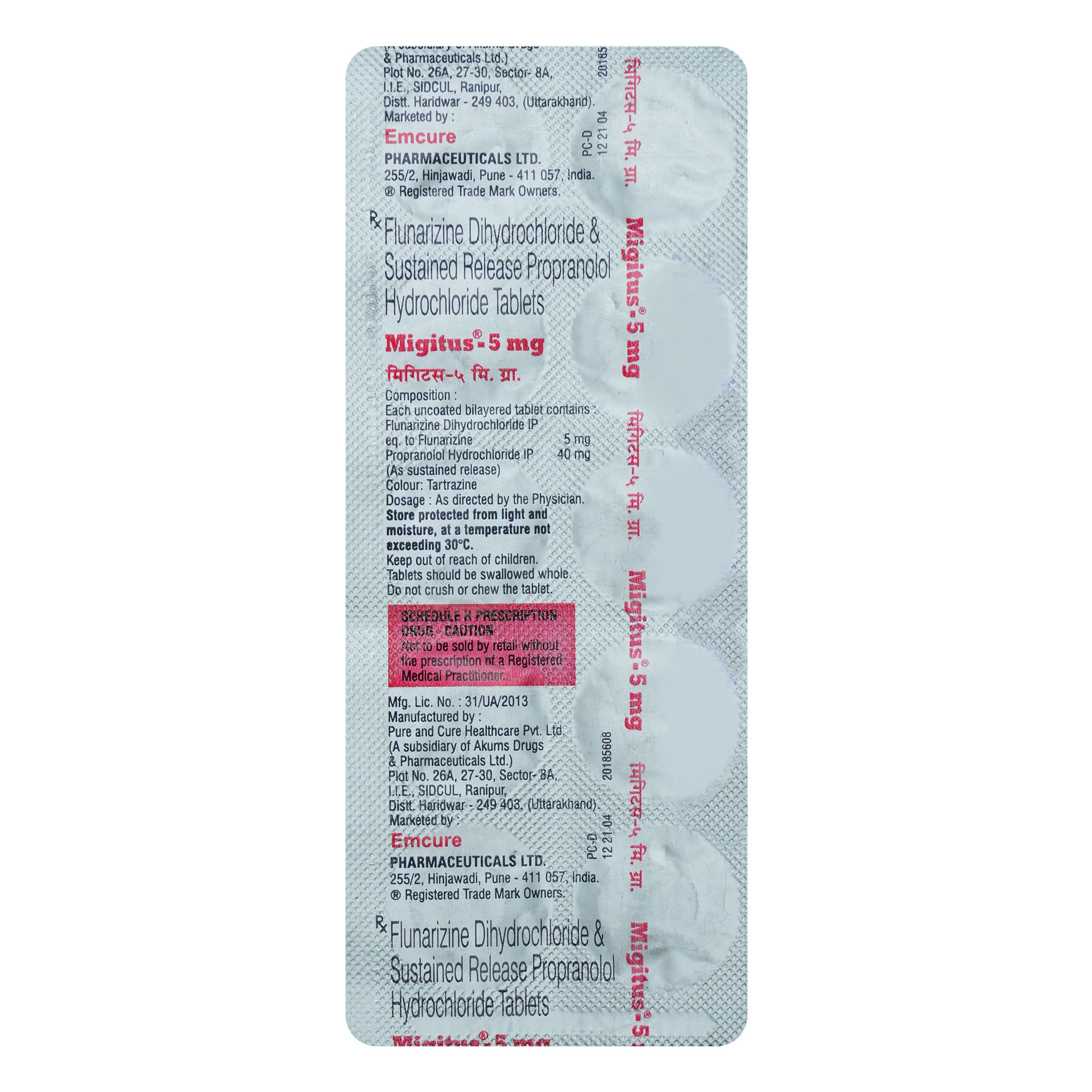 Migitus-5Mg Tablet 10'S, Pack of 10 Migitus-5Mg Tablet 10'S, Pack of 10