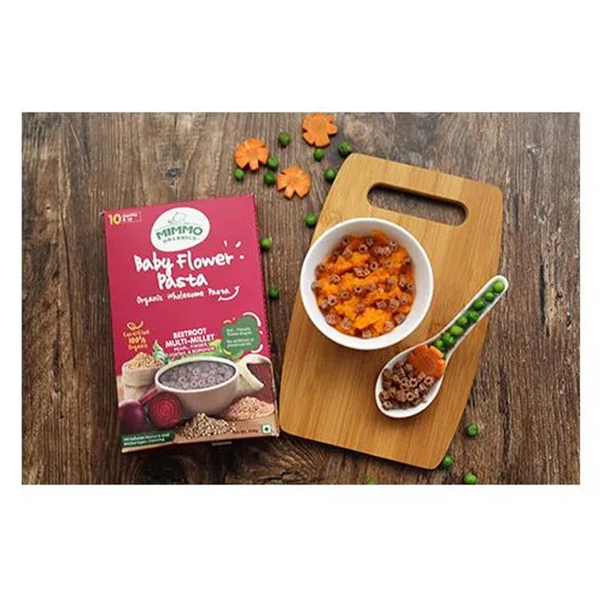 Mimmo Organics Baby Flower Multi-Millet Pasta, 250 gm, Pack of 1 Mimmo Organics Baby Flower Multi-Millet Pasta, 250 gm, Pack of 1