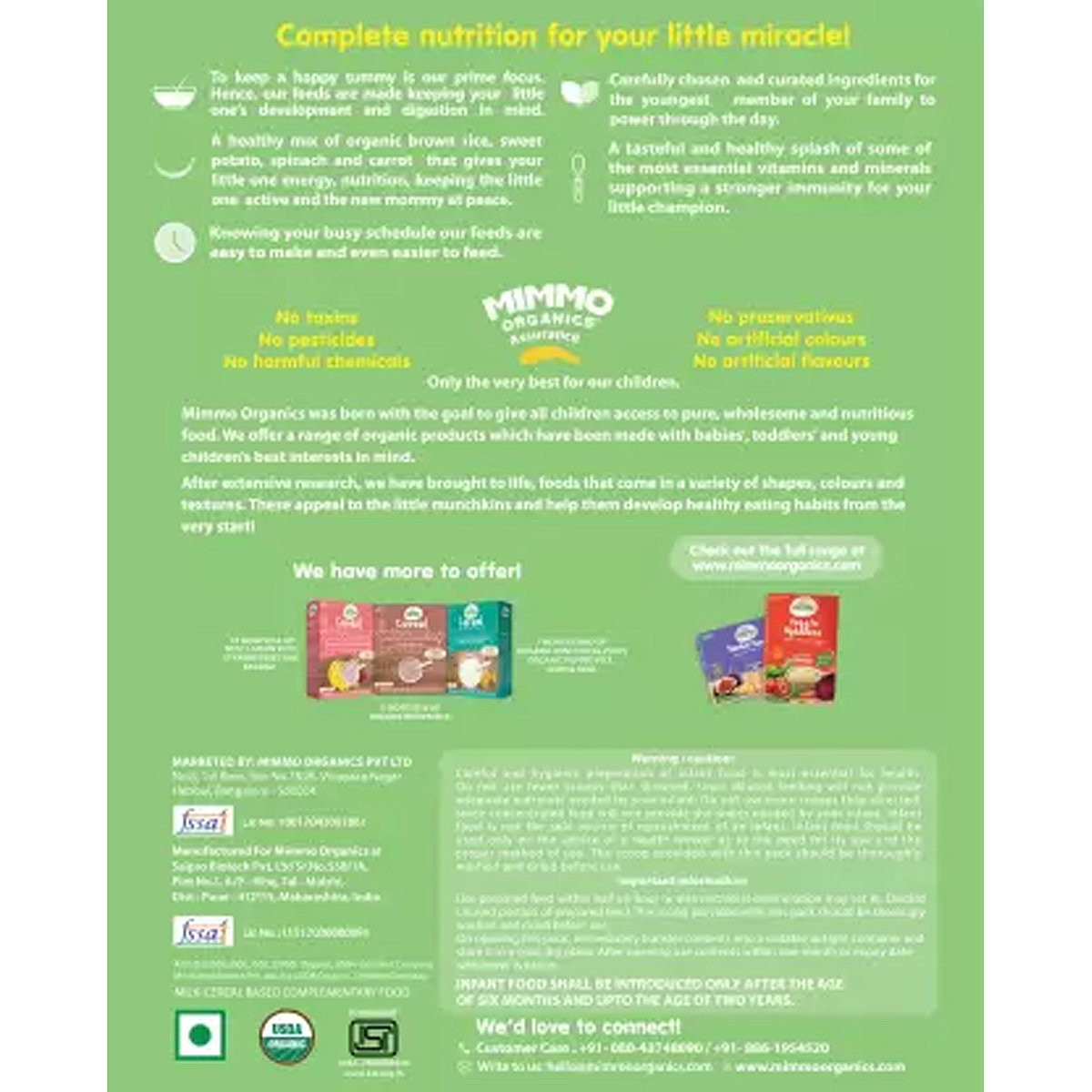 Mimmo Organics Organic Brown rice with Sweet Potato, Spinach and Carrot Baby Cereal, 200 gm Refill Pack, Pack of 1 Mimmo Organics Organic Brown rice with Sweet Potato, Spinach and Carrot Baby Cereal, 200 gm Refill Pack, Pack of 1