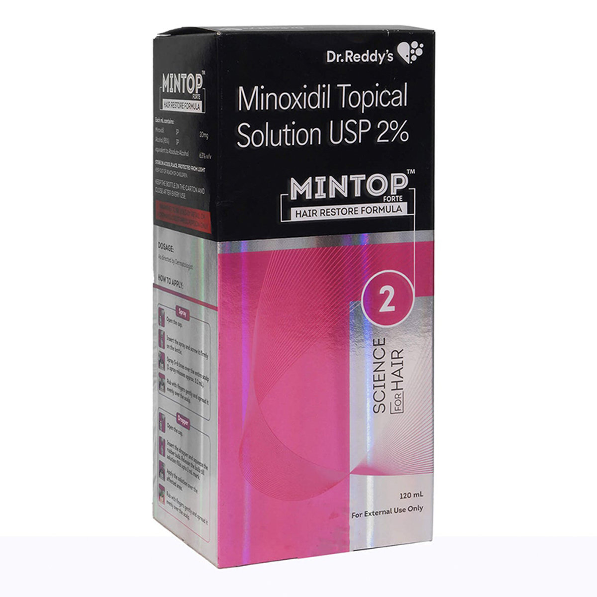 Mintop Forte 2% Topical Solution 120 ml, Pack of 1 Solution Mintop Forte 2% Topical Solution 120 ml, Pack of 1 Solution