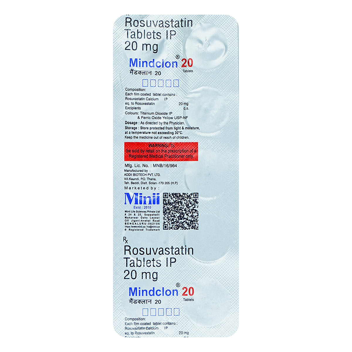 Mindclon 20 Tablet 10's, Pack of 10 TabletS Mindclon 20 Tablet 10's, Pack of 10 TabletS