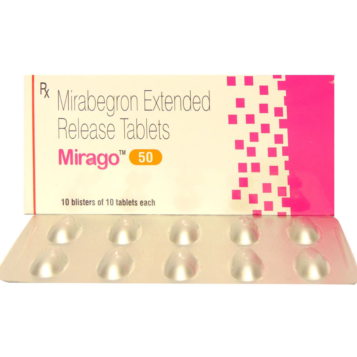 Mirago 50 Tablet 10's, Pack of 10 TABLETS Mirago 50 Tablet 10's, Pack of 10 TABLETS