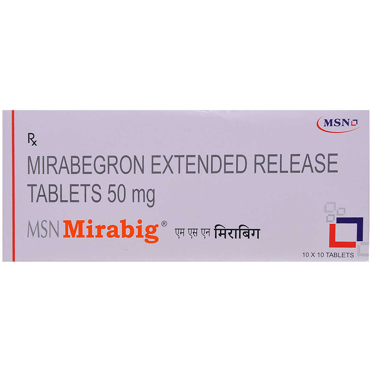 Buy Mirabig 50 ER Tablet 10's Online