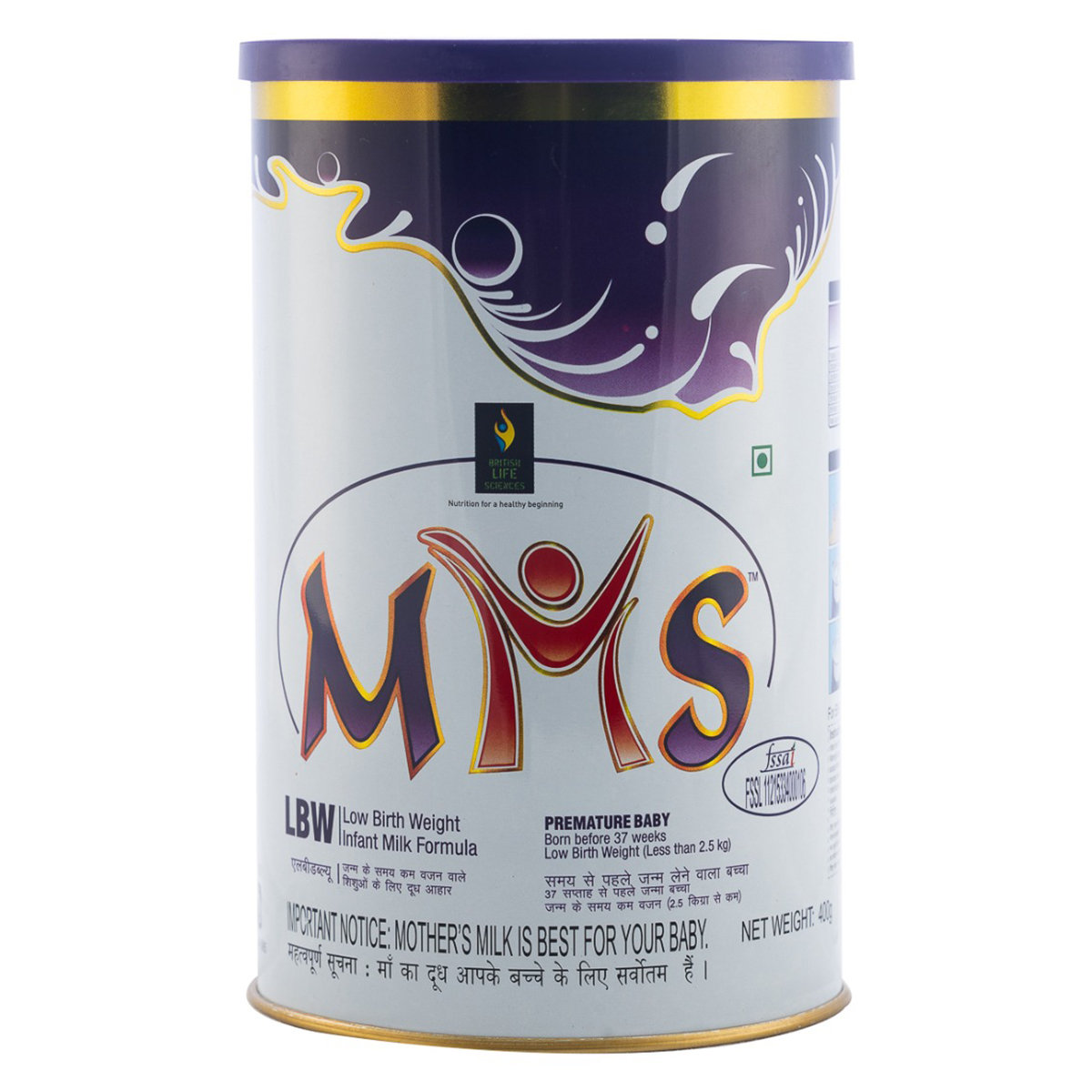 MMS Low Birth Weight Infant Milk Formula Powder, 400 gm, Pack of 1 MMS Low Birth Weight Infant Milk Formula Powder, 400 gm, Pack of 1