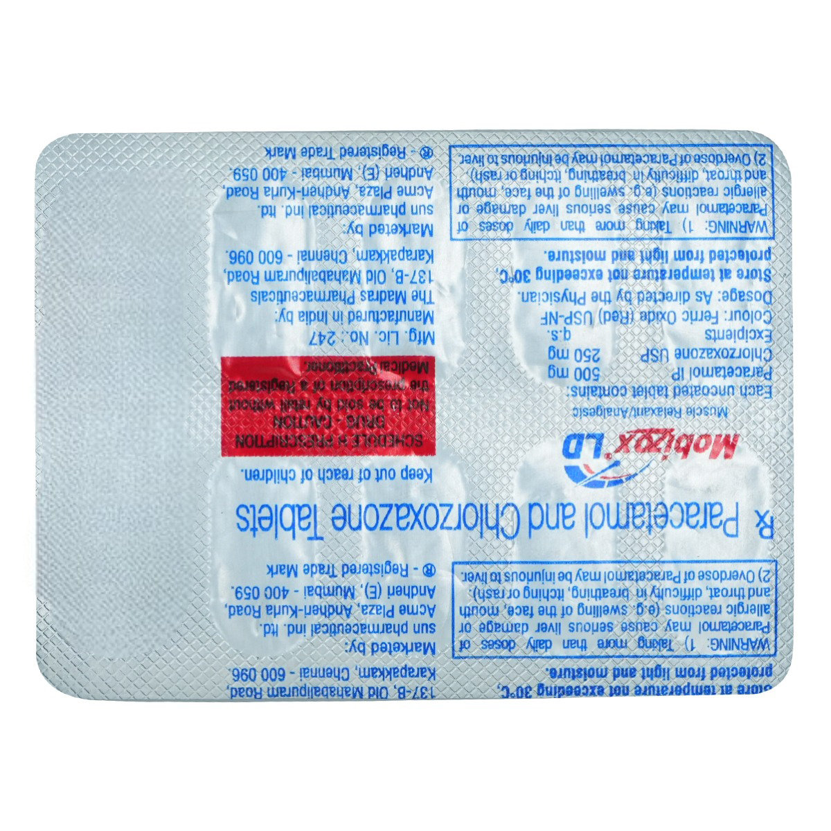 Mobizox LD 500 mg/250 mg Tablet 10's, Pack of 10 TabletS Mobizox LD 500 mg/250 mg Tablet 10's, Pack of 10 TabletS