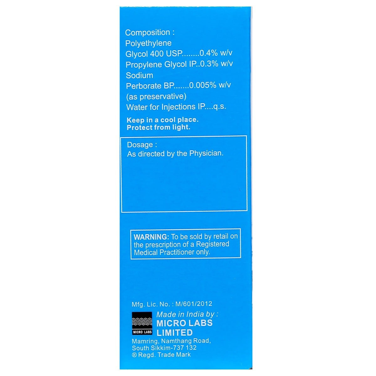 Moistane Eye Drops 10 ml, Pack of 1 EYE DROPS Moistane Eye Drops 10 ml, Pack of 1 EYE DROPS