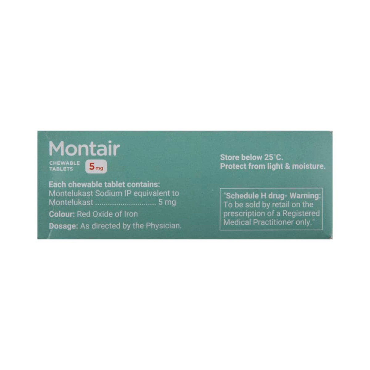 Montair 5 mg Strawberry Flavour Chewable Tablet 15's, Pack of 15 TABLETS Montair 5 mg Strawberry Flavour Chewable Tablet 15's, Pack of 15 TABLETS