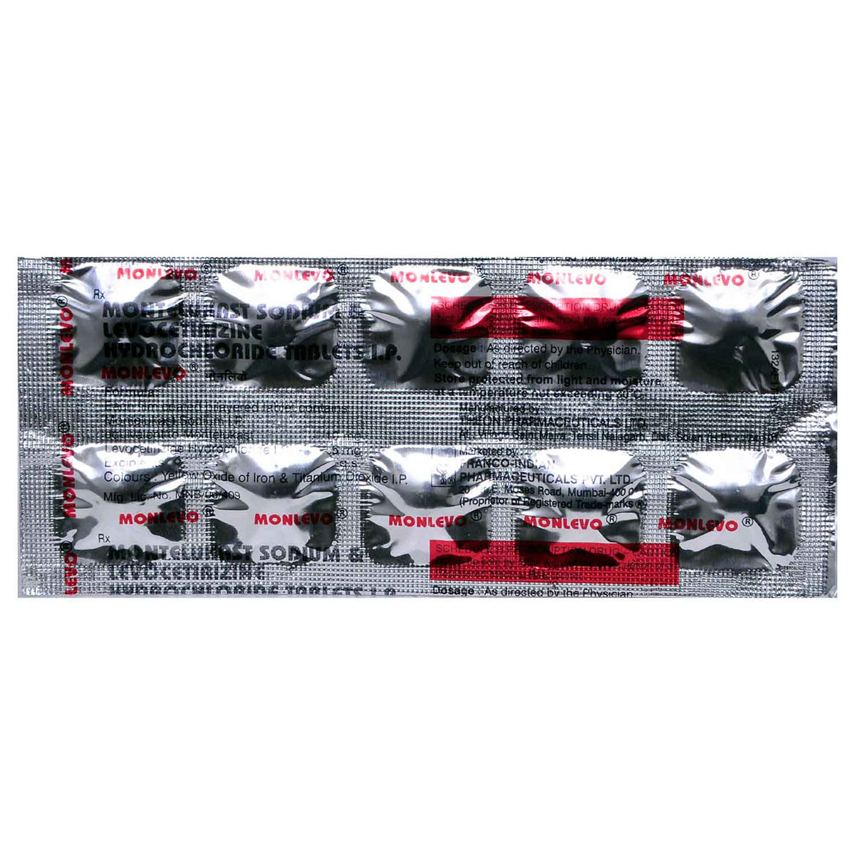 Monlevo Tablet 10's, Pack of 10 TABLETS Monlevo Tablet 10's, Pack of 10 TABLETS