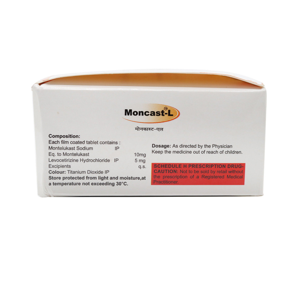 Moncast L Tablet 10's, Pack of 10 TABLETS Moncast L Tablet 10's, Pack of 10 TABLETS