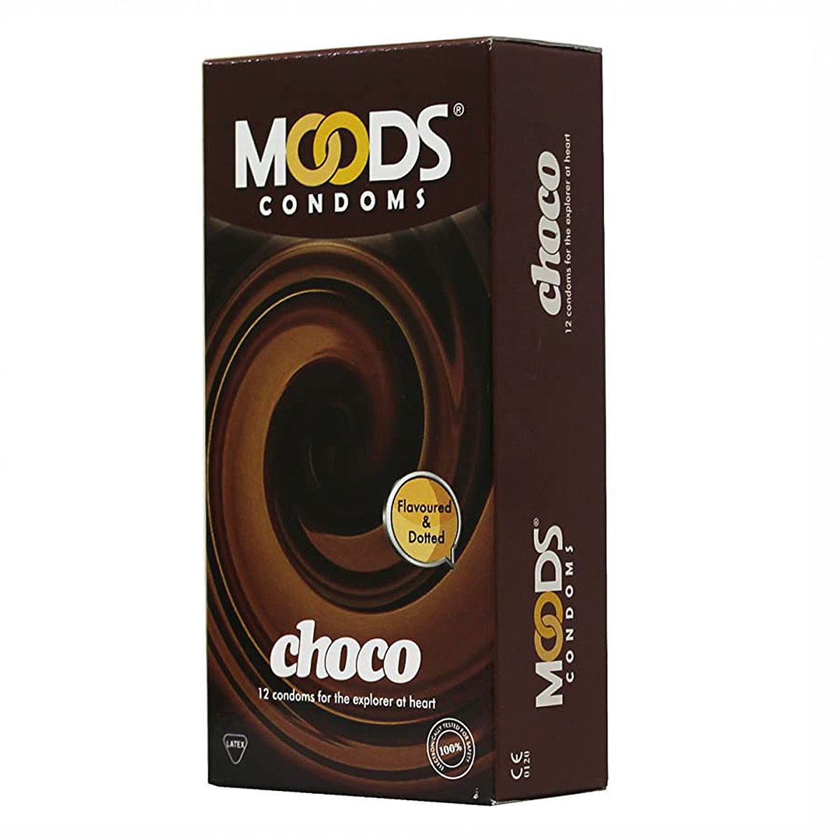 Moods Choco Flavour Condoms, 12 Count, Pack of 1 Moods Choco Flavour Condoms, 12 Count, Pack of 1