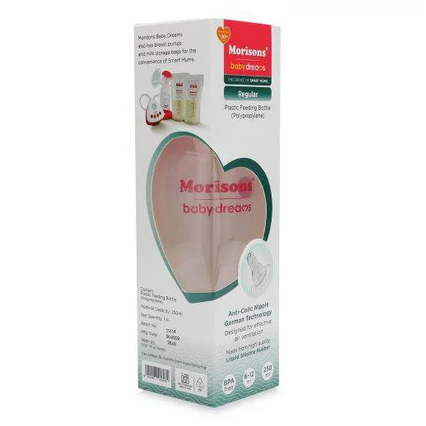 Morisons Baby Dreams Feeding Bottle, 250 ml, Pack of 1