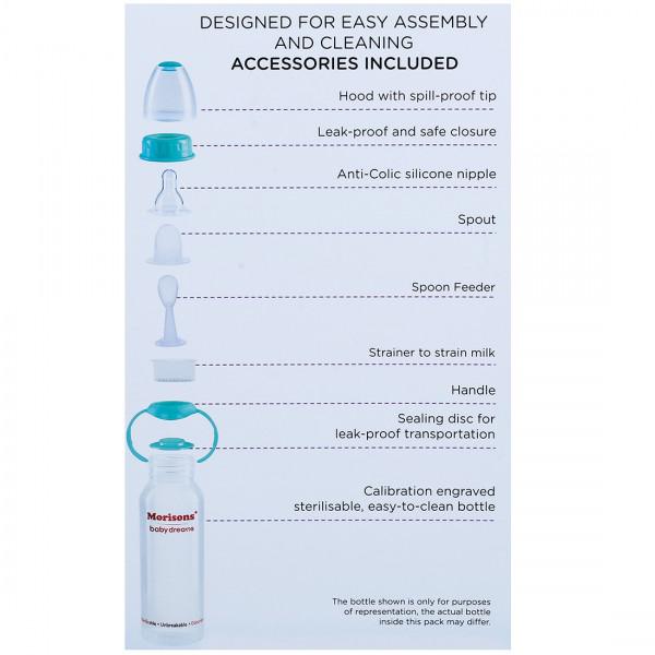 Morisons All-In-1 Feeding Bottle, 125 ml, Pack of 1 Morisons All-In-1 Feeding Bottle, 125 ml, Pack of 1