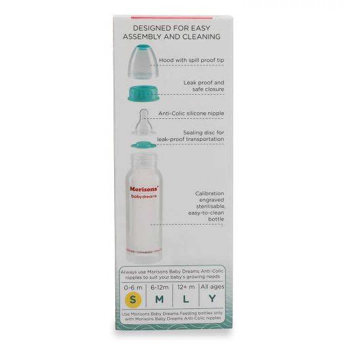Morrison Regular Feeding Bottle Medium, 125 ml, Pack of 1 Morrison Regular Feeding Bottle Medium, 125 ml, Pack of 1