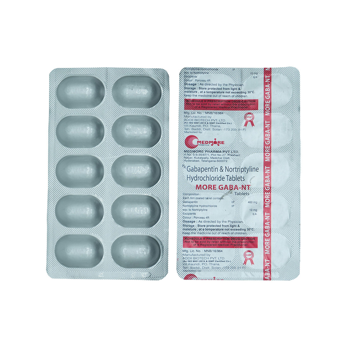 More Gaba-NT Tablet 10's, Pack of 10 TABLETS More Gaba-NT Tablet 10's, Pack of 10 TABLETS