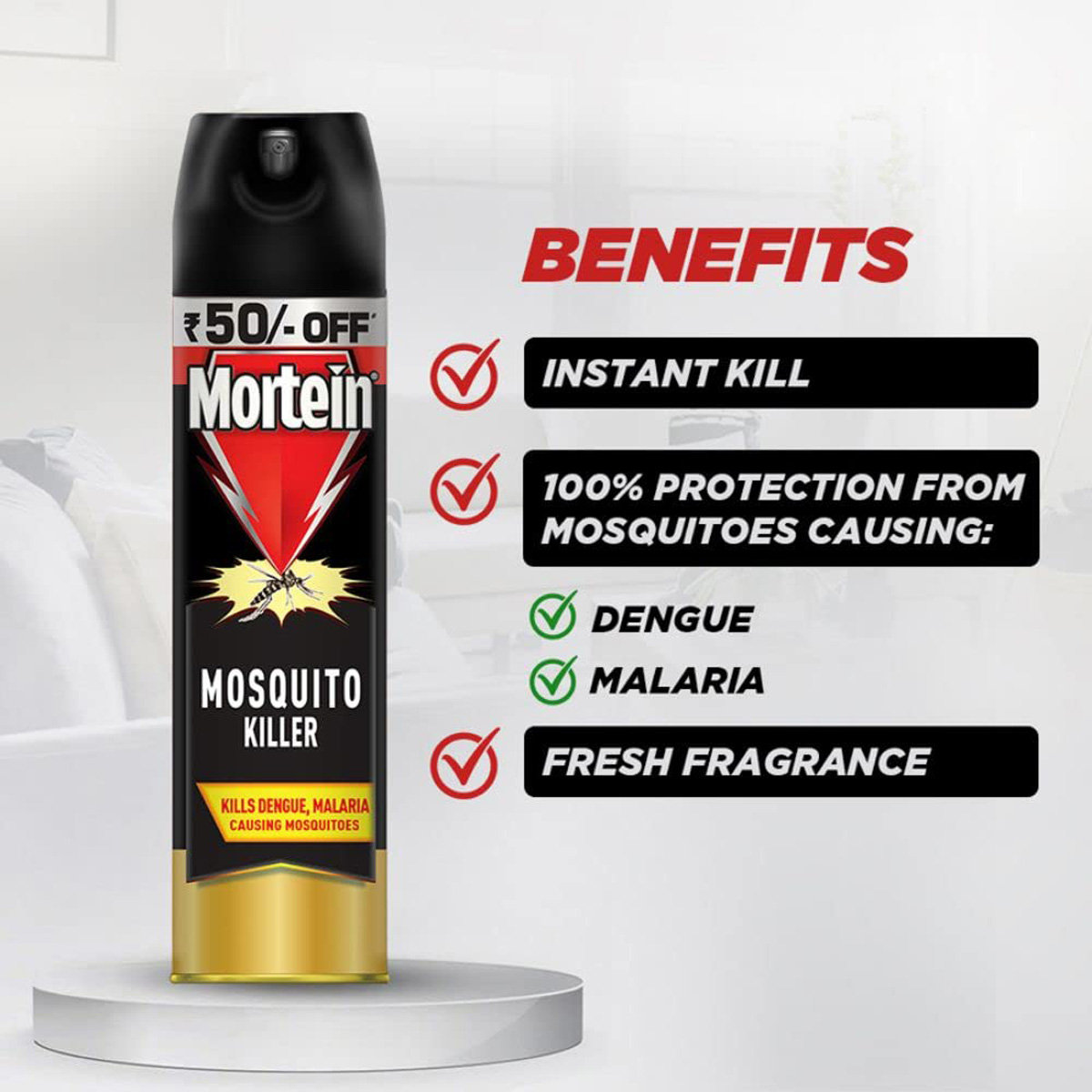 Mortein Mosquito Killer Spray, 425ml, Pack of 1 Mortein Mosquito Killer Spray, 425ml, Pack of 1