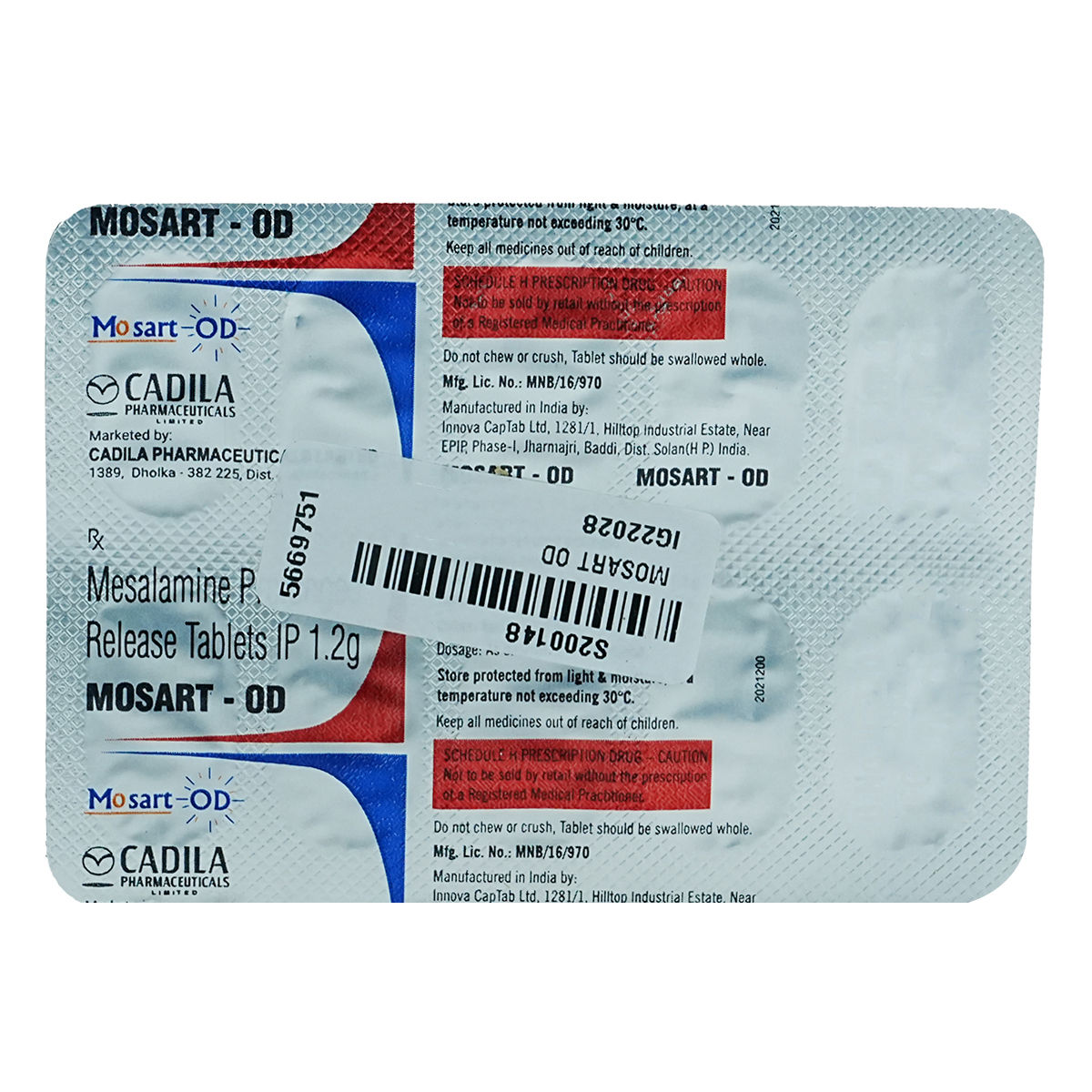 Buy Mosart-OD Tablet 10's Online