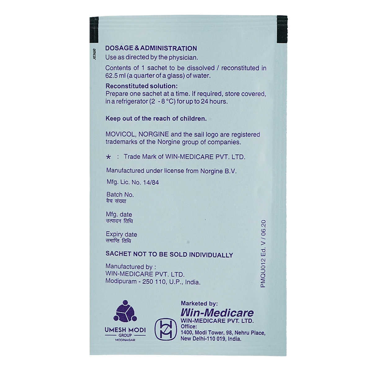 Movicol Paediatric Sachet 6's, Pack of 1 POWDER Movicol Paediatric Sachet 6's, Pack of 1 POWDER