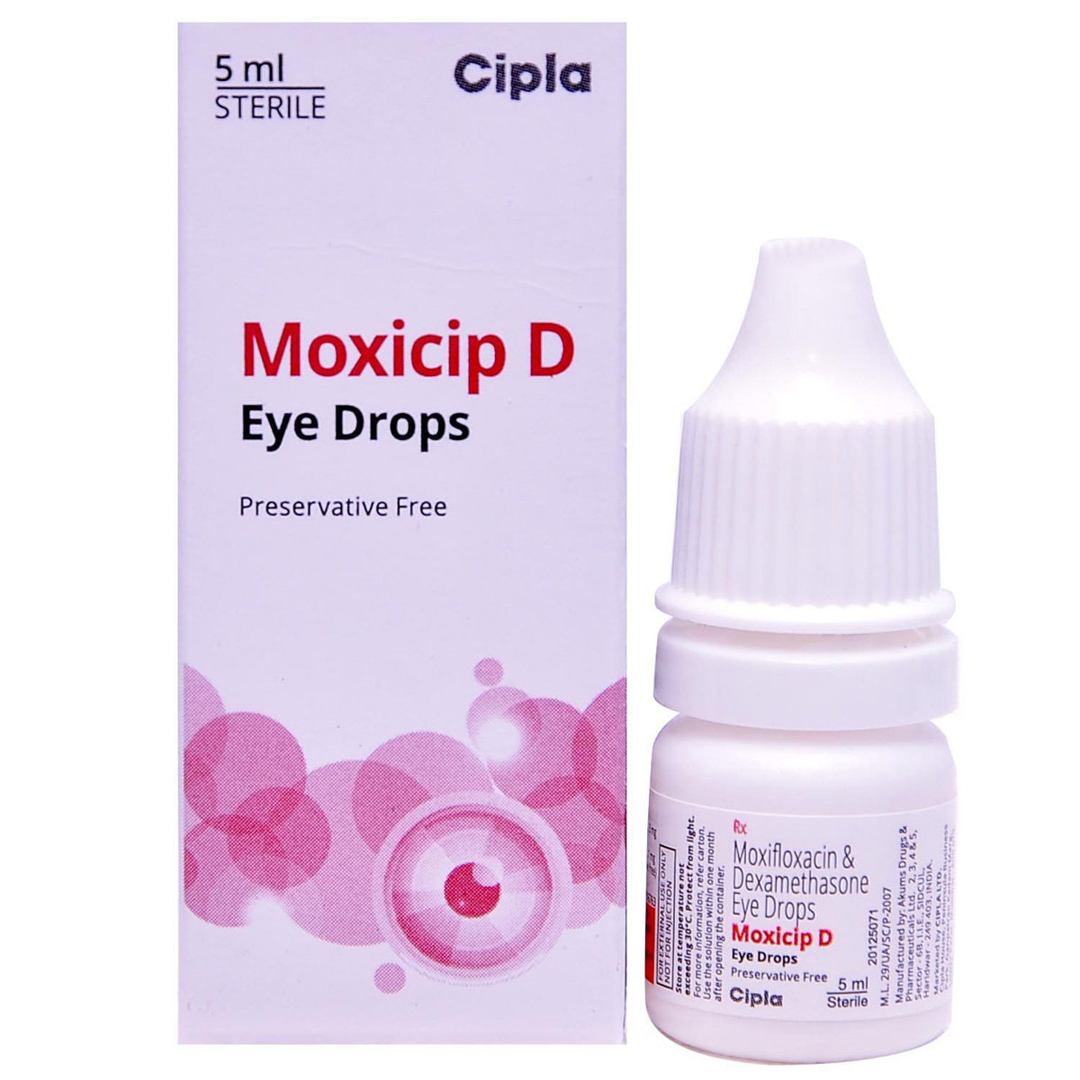 Buy Moxicip D Eye Drops 5ml Online