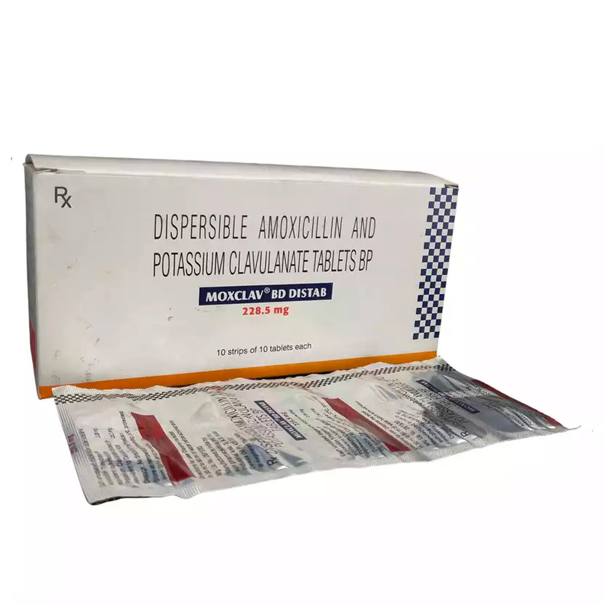 Moxclav BD Distab Tablet 10's, Pack of 10 TabletS Moxclav BD Distab Tablet 10's, Pack of 10 TabletS