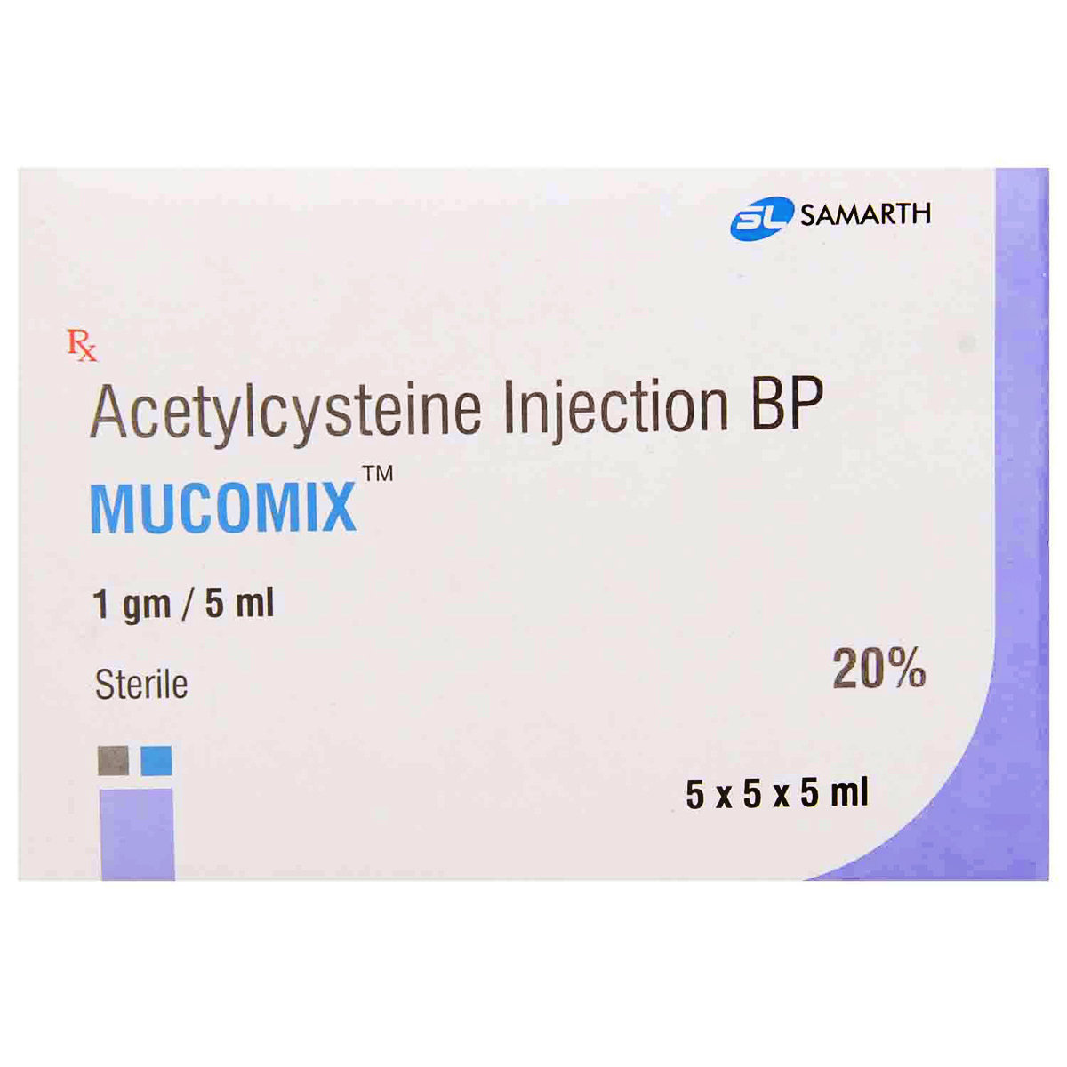 Mucomix Injection 5 ml, Pack of 1 INJECTION Mucomix Injection 5 ml, Pack of 1 INJECTION