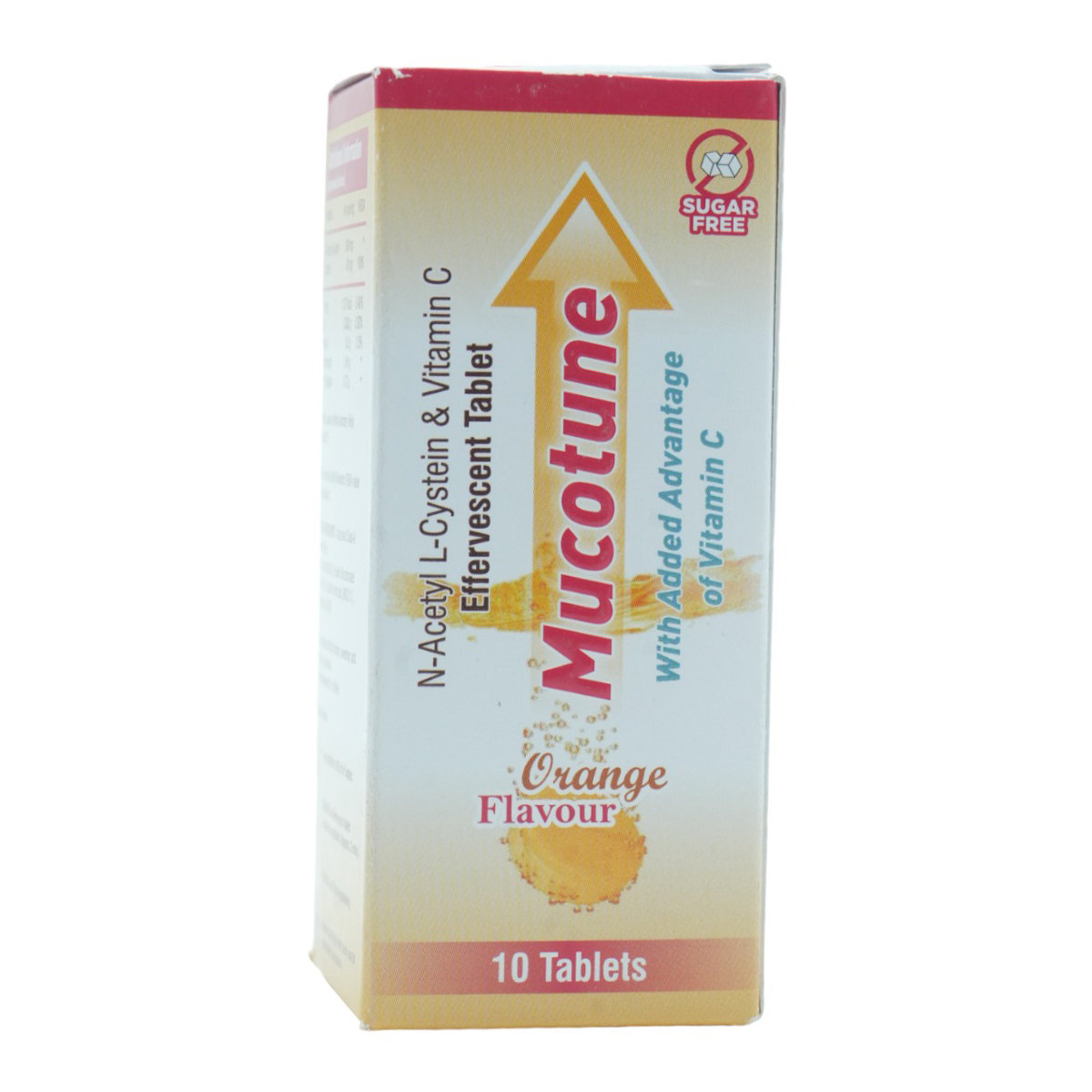 Mucotune Orange Effervescent Tablet 10's, Pack of 1 TABLET Mucotune Orange Effervescent Tablet 10's, Pack of 1 TABLET