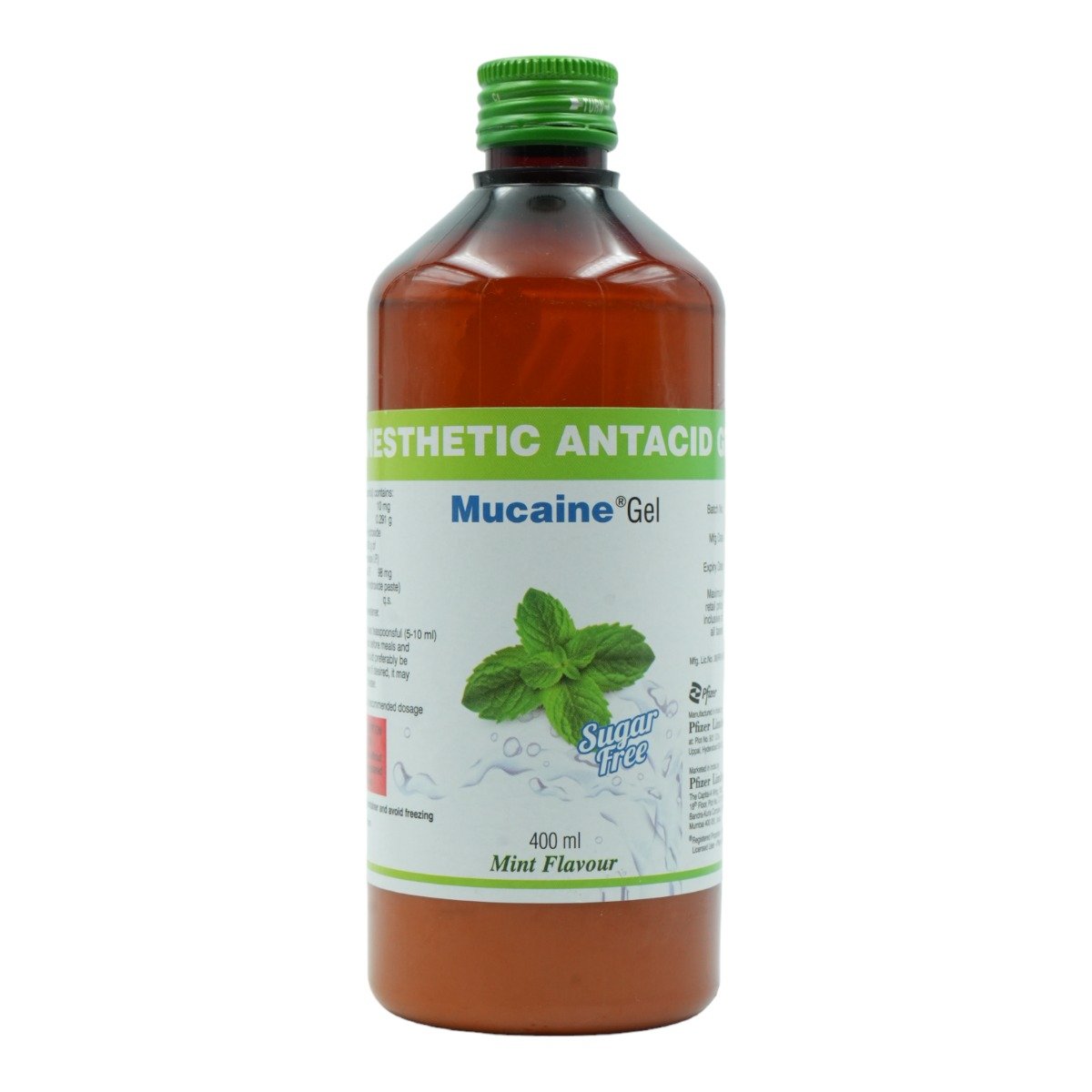 Mucaine Mint Sugar Free Gel 400 ml, Pack of 1 GEL Mucaine Mint Sugar Free Gel 400 ml, Pack of 1 GEL