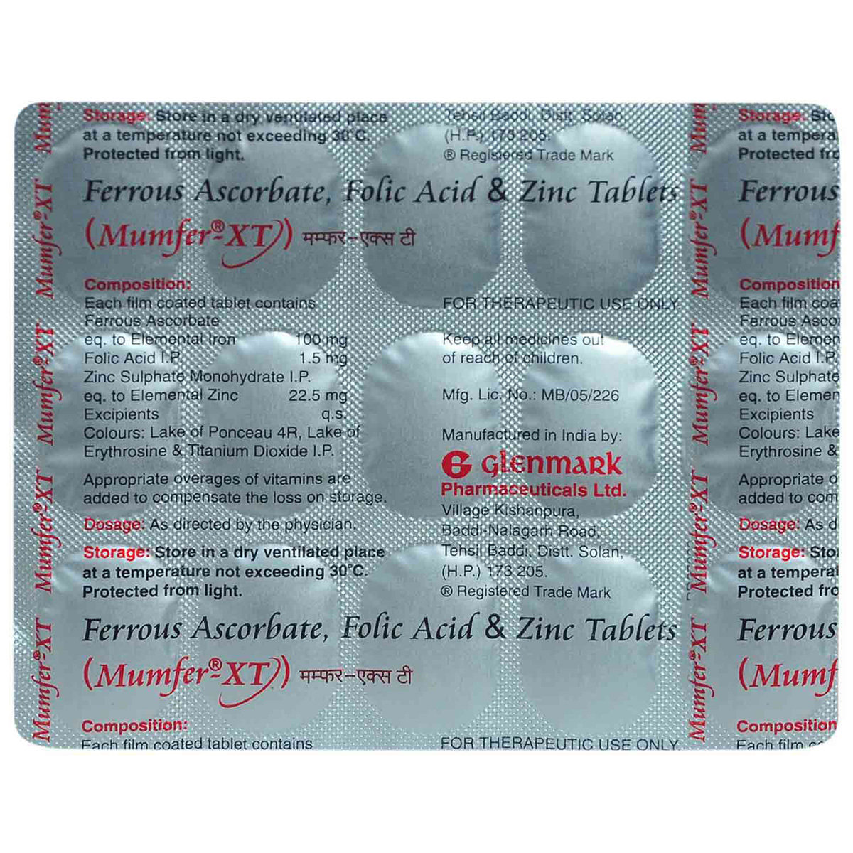 Mumfer XT Tablet 15's, Pack of 15 TABLETS Mumfer XT Tablet 15's, Pack of 15 TABLETS