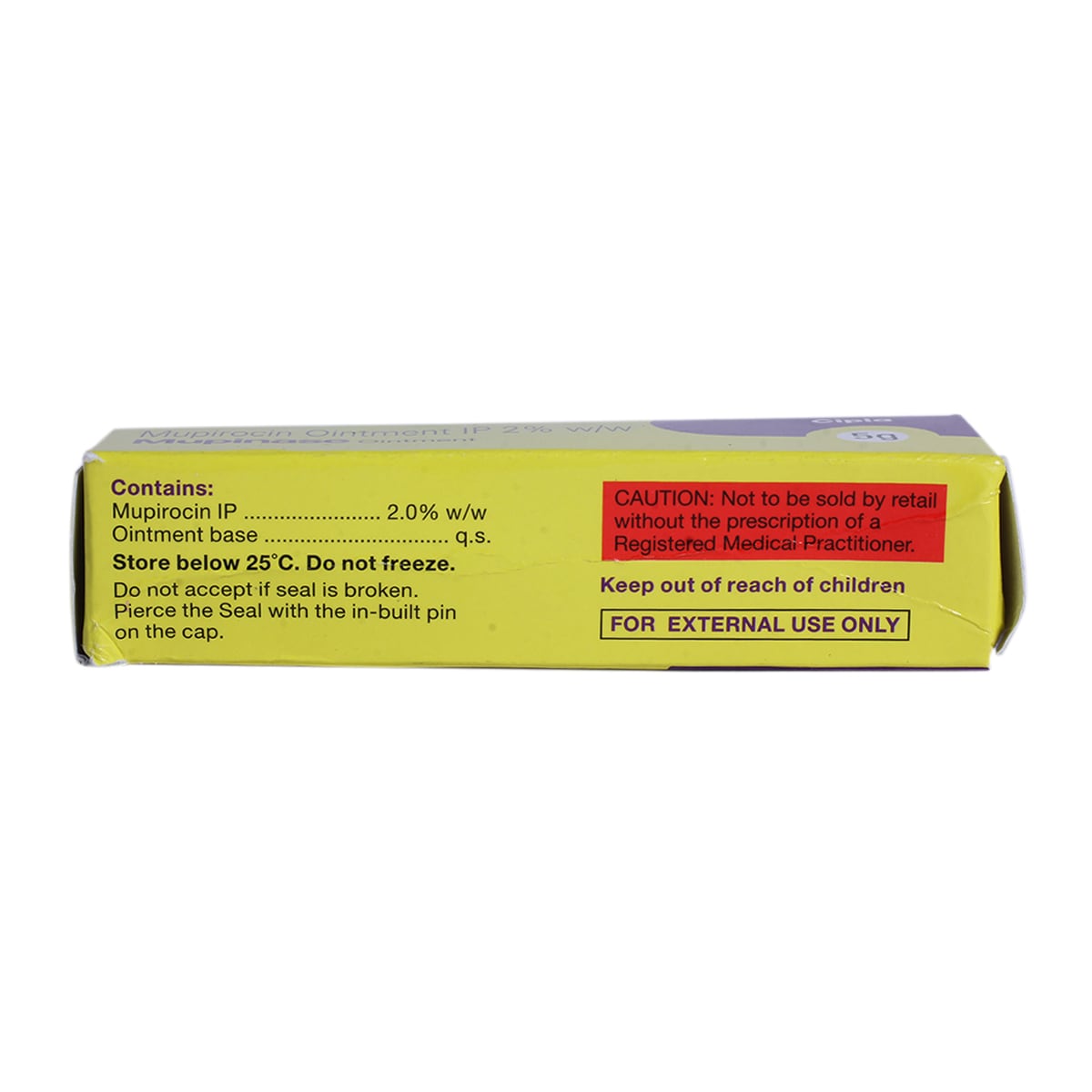 Mupinase Ointment 5 gm, Pack of 1 OINTMENT Mupinase Ointment 5 gm, Pack of 1 OINTMENT