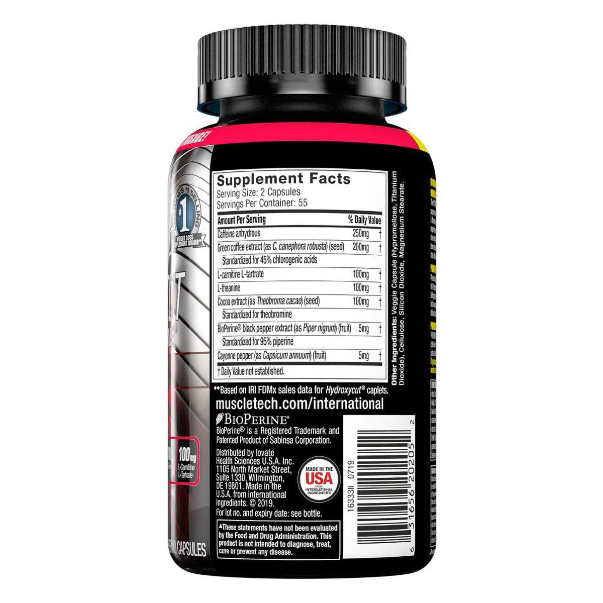 MuscleTech Performance Series Hydroxycut Hardcore Elite, 110 capsules, Pack of 1 MuscleTech Performance Series Hydroxycut Hardcore Elite, 110 capsules, Pack of 1
