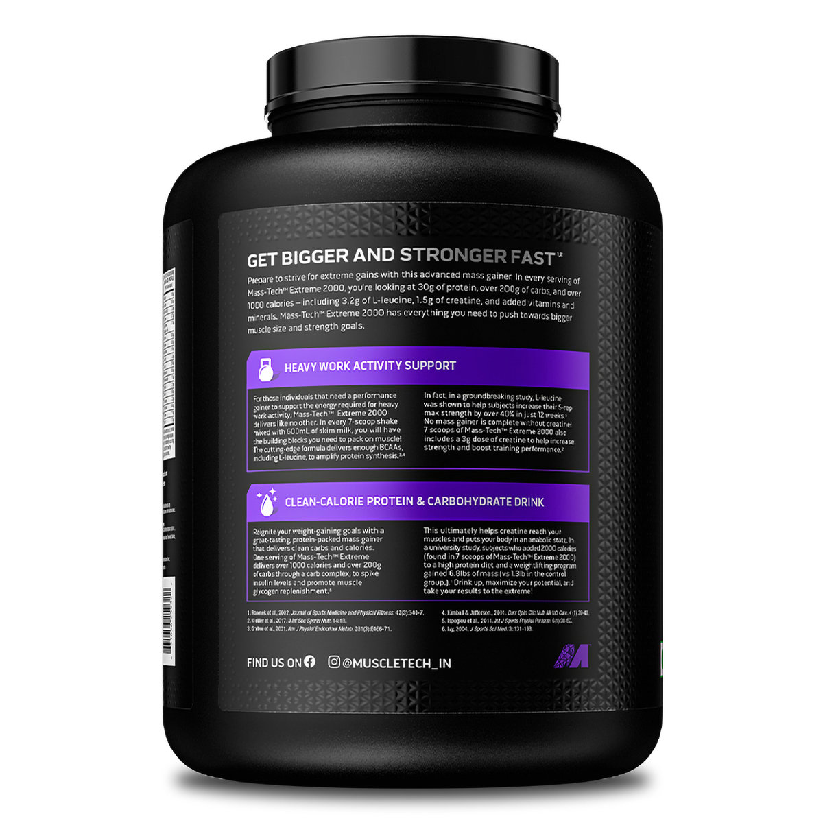 Muscletech Mass Tech Extreme 2000 Triple Chocolate Brownie Flavour Powder, 3 kg, Pack of 1 Muscletech Mass Tech Extreme 2000 Triple Chocolate Brownie Flavour Powder, 3 kg, Pack of 1