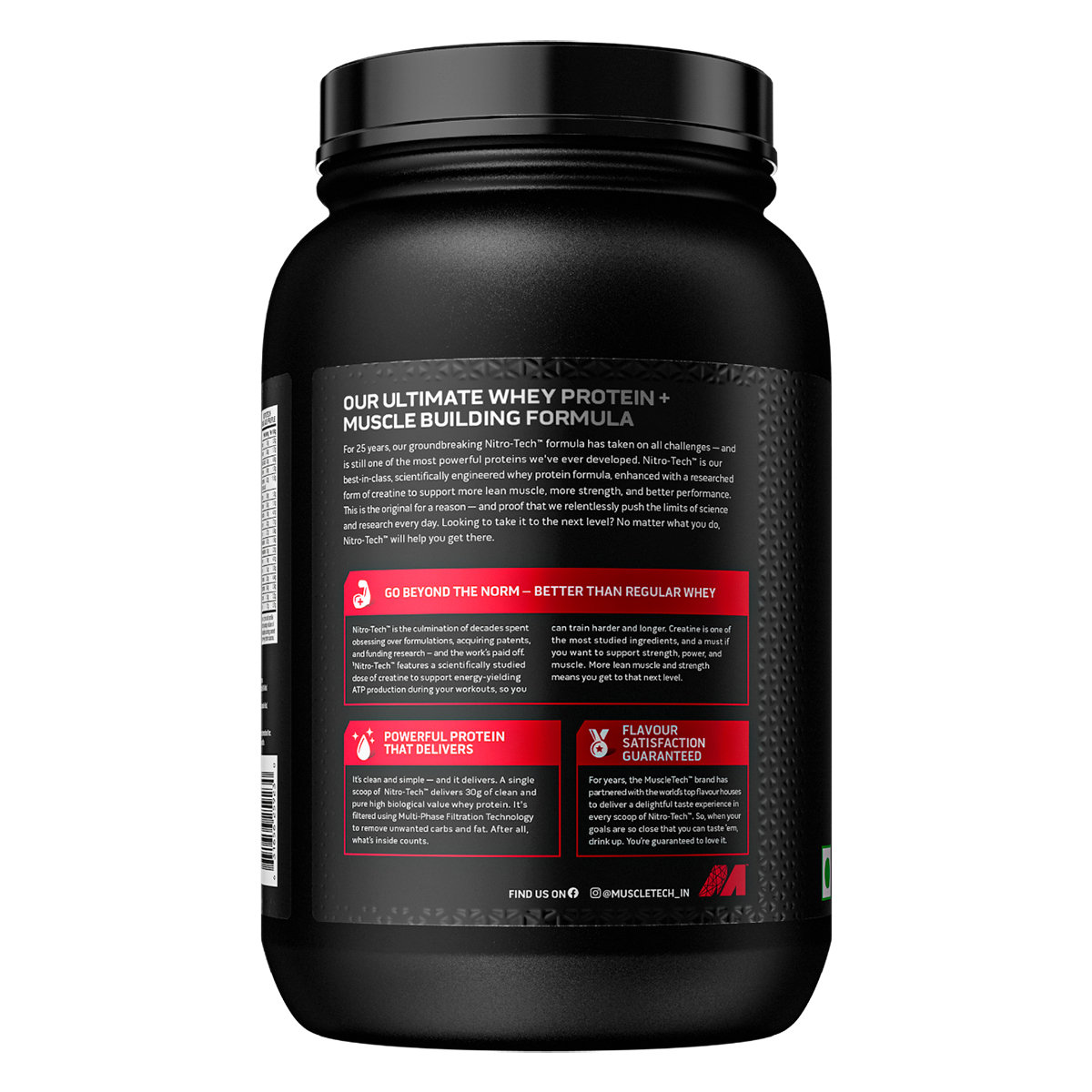 Muscletech Nitrotech Whey Protein Milk Chocolate Flavour Powder, 1 kg, Pack of 1 Muscletech Nitrotech Whey Protein Milk Chocolate Flavour Powder, 1 kg, Pack of 1