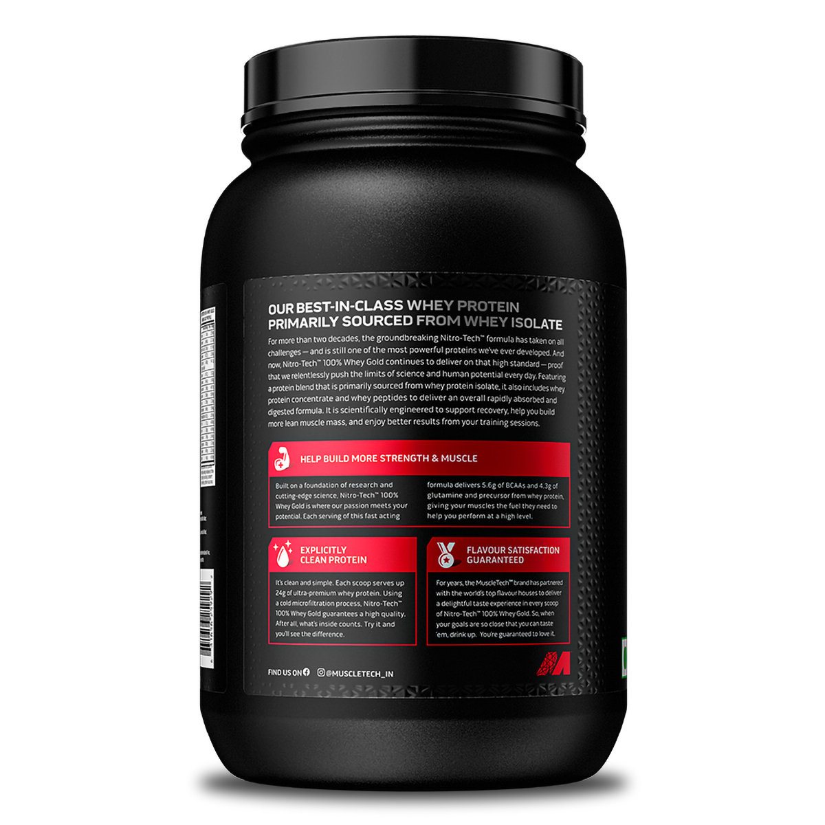 Muscletech Nitrotech 100% Whey Gold Double Rich Chocolate Flavour Powder, 1 kg, Pack of 1 Muscletech Nitrotech 100% Whey Gold Double Rich Chocolate Flavour Powder, 1 kg, Pack of 1