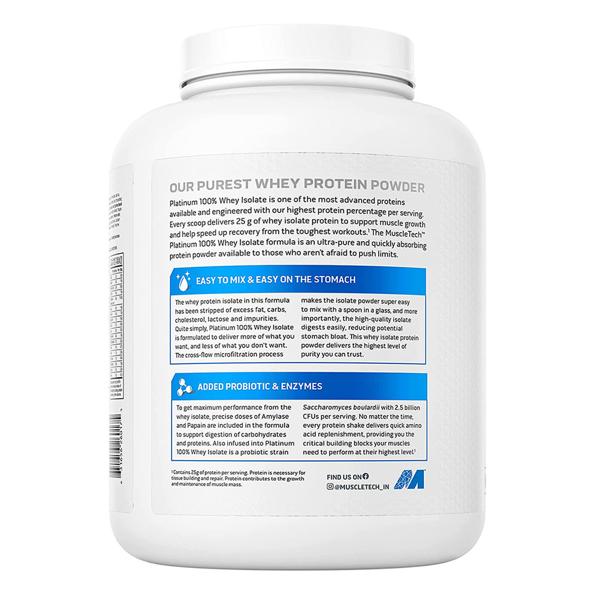 Muscletech Platinum 100% Whey Isolate Milk Chocolate Powder, 1.81 kg, Pack of 1 Muscletech Platinum 100% Whey Isolate Milk Chocolate Powder, 1.81 kg, Pack of 1