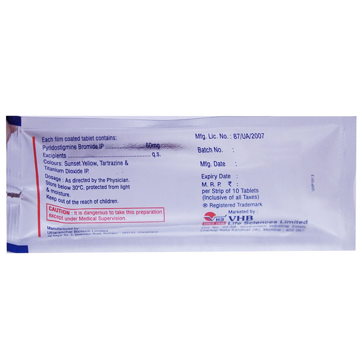 Myestine 60 Tablet 10's, Pack of 10 TABLETS Myestine 60 Tablet 10's, Pack of 10 TABLETS