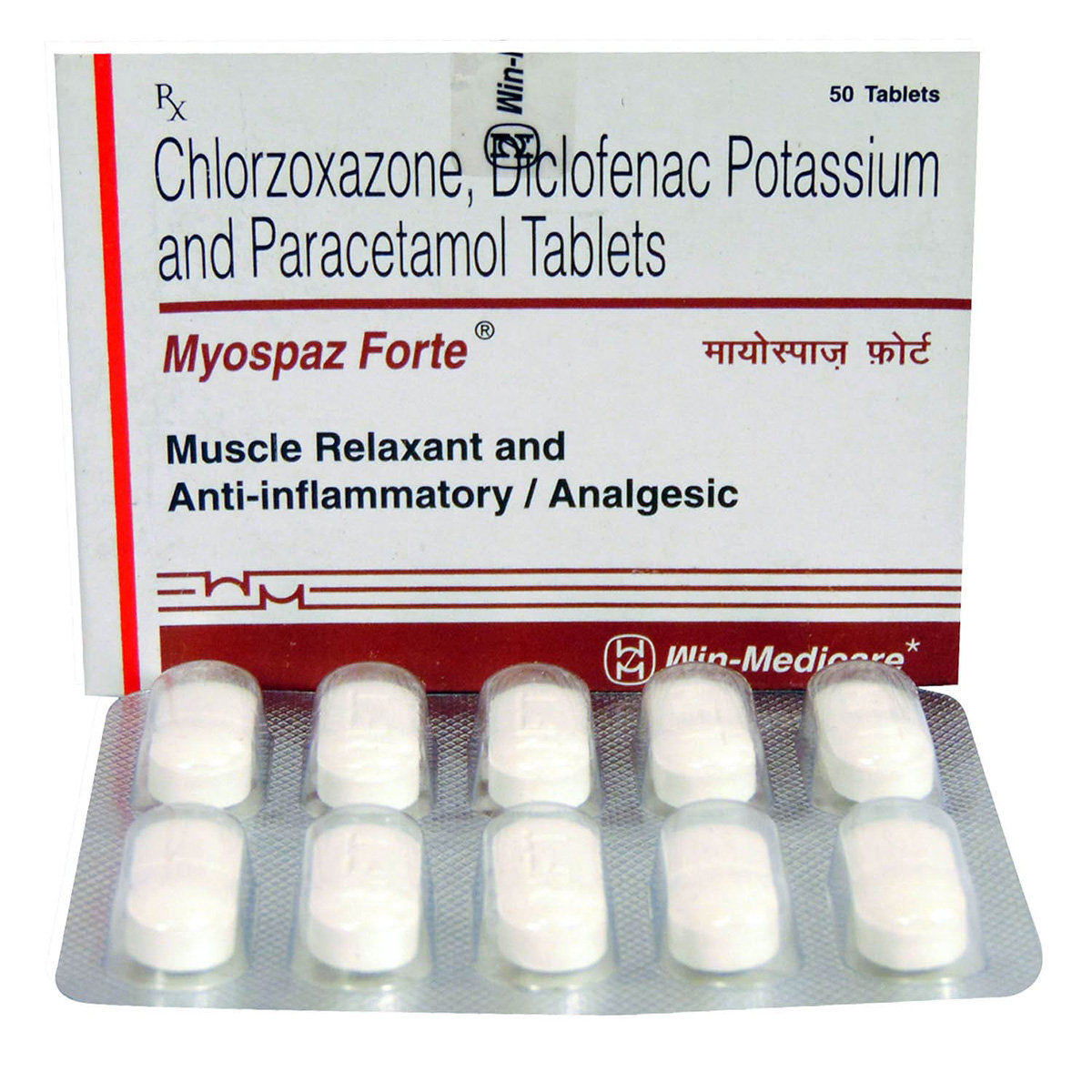Myospaz Forte Tablet 10's, Pack of 10 TABLETS Myospaz Forte Tablet 10's, Pack of 10 TABLETS