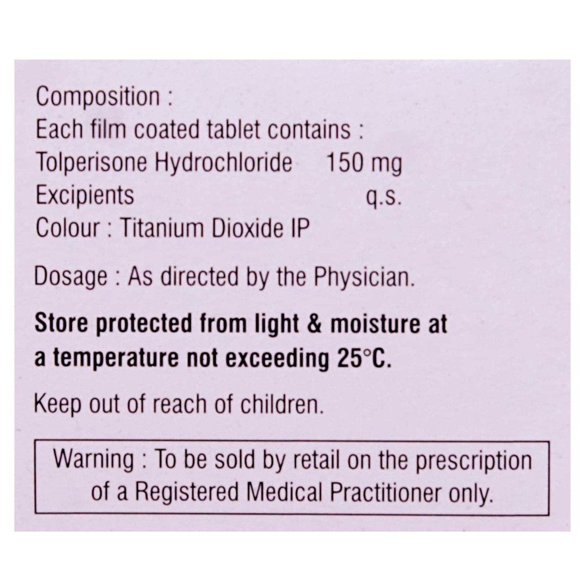Myotop-150 Tablet 10's, Pack of 10 TABLETS Myotop-150 Tablet 10's, Pack of 10 TABLETS
