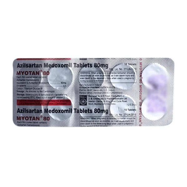 Myotan 80 Tablet 10's, Pack of 10 TabletS