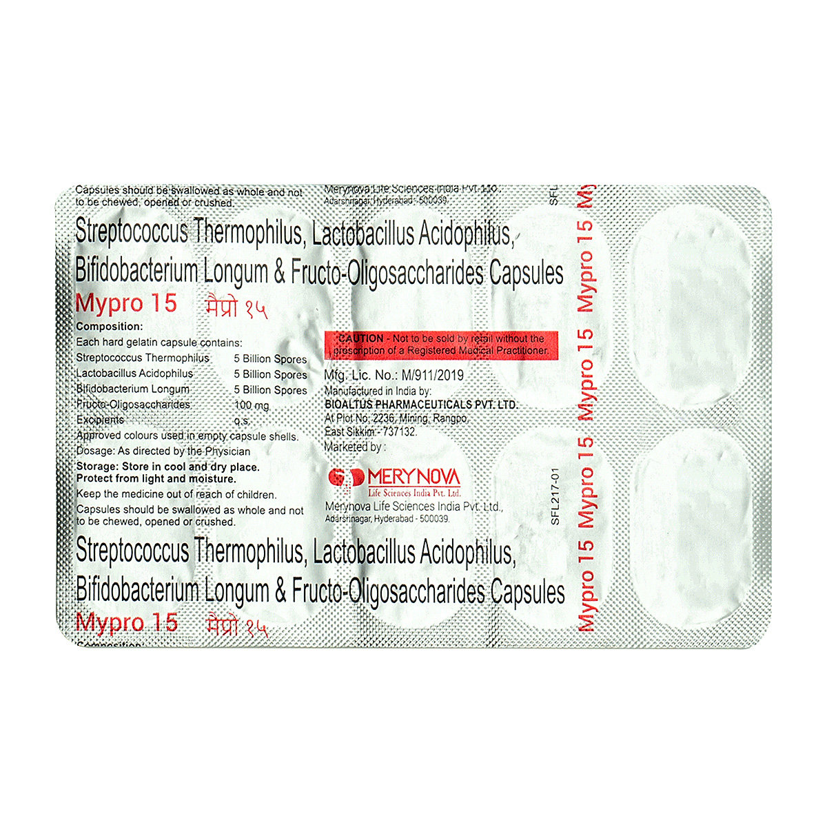 Mypro 15 Cap 10'S, Pack of 10 CAPSULES Mypro 15 Cap 10'S, Pack of 10 CAPSULES