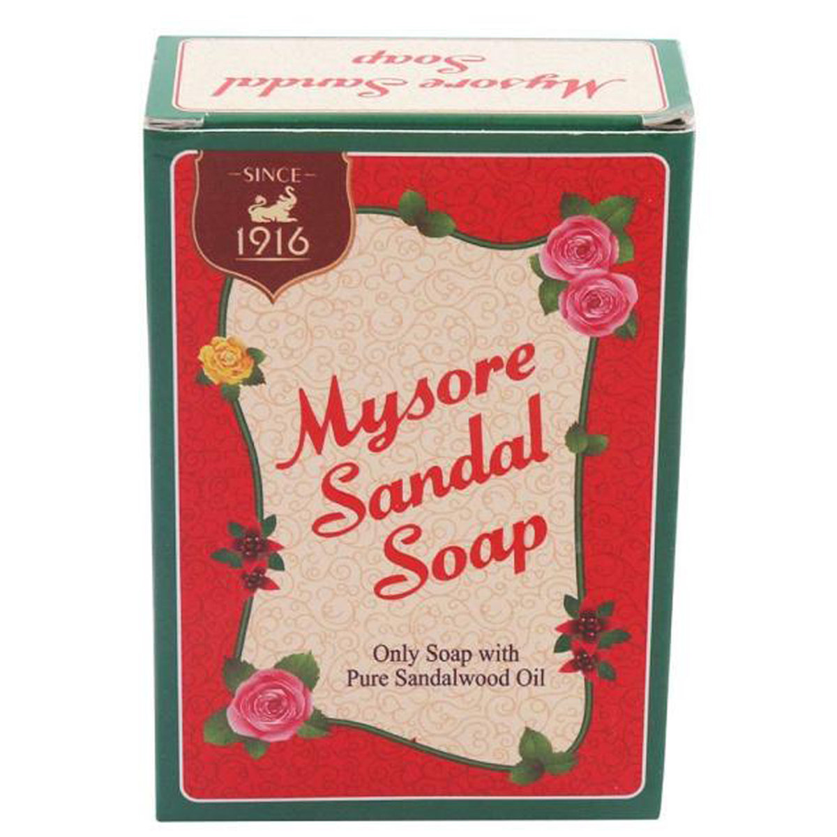 Mysore Sandal Soap 125 gm | Pure Sandalwood Oil | Keeps Skin Glowing, Bleamish Fress & Beautiful, Pack of 1 Mysore Sandal Soap 125 gm | Pure Sandalwood Oil | Keeps Skin Glowing, Bleamish Fress & Beautiful, Pack of 1