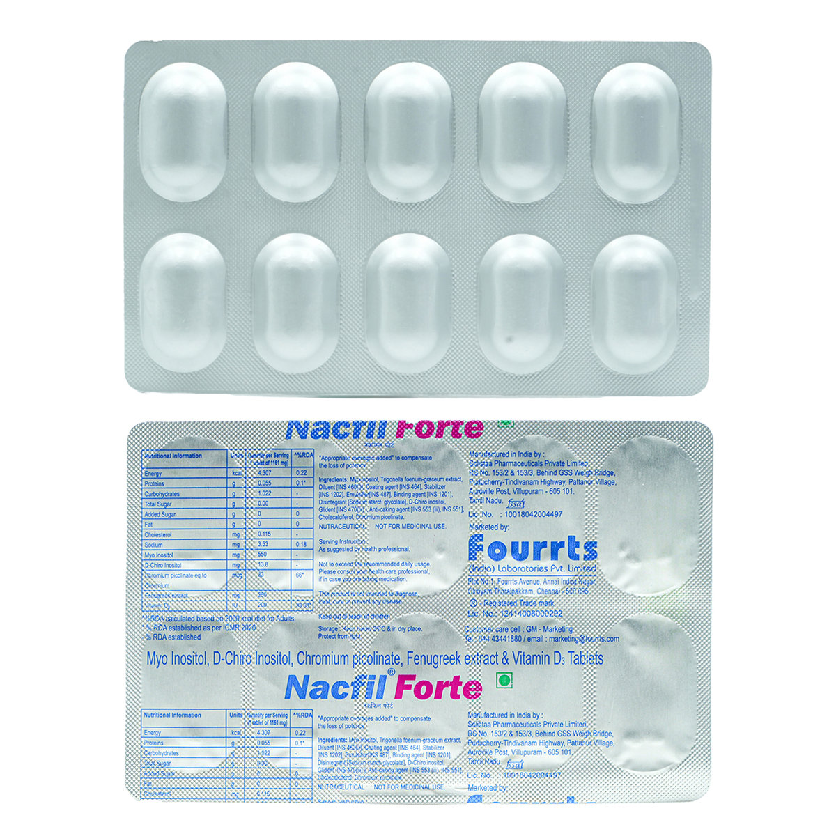 Nacfil Forte Tablet 10's, Pack of 10 TABLETS Nacfil Forte Tablet 10's, Pack of 10 TABLETS