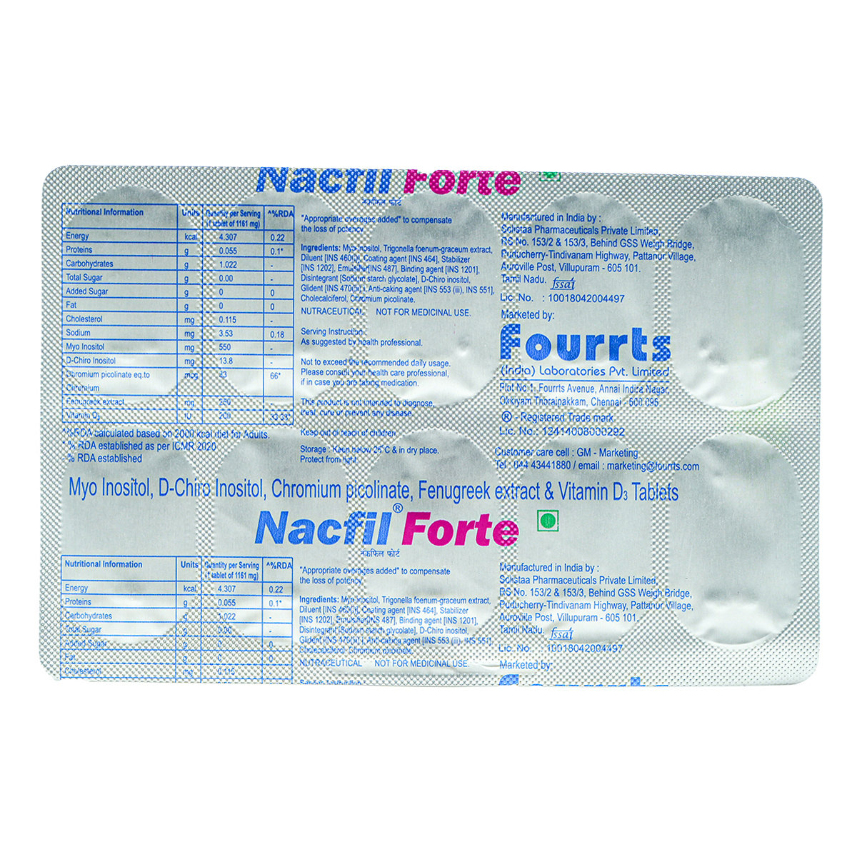 Nacfil Forte Tablet 10's, Pack of 10 TABLETS Nacfil Forte Tablet 10's, Pack of 10 TABLETS