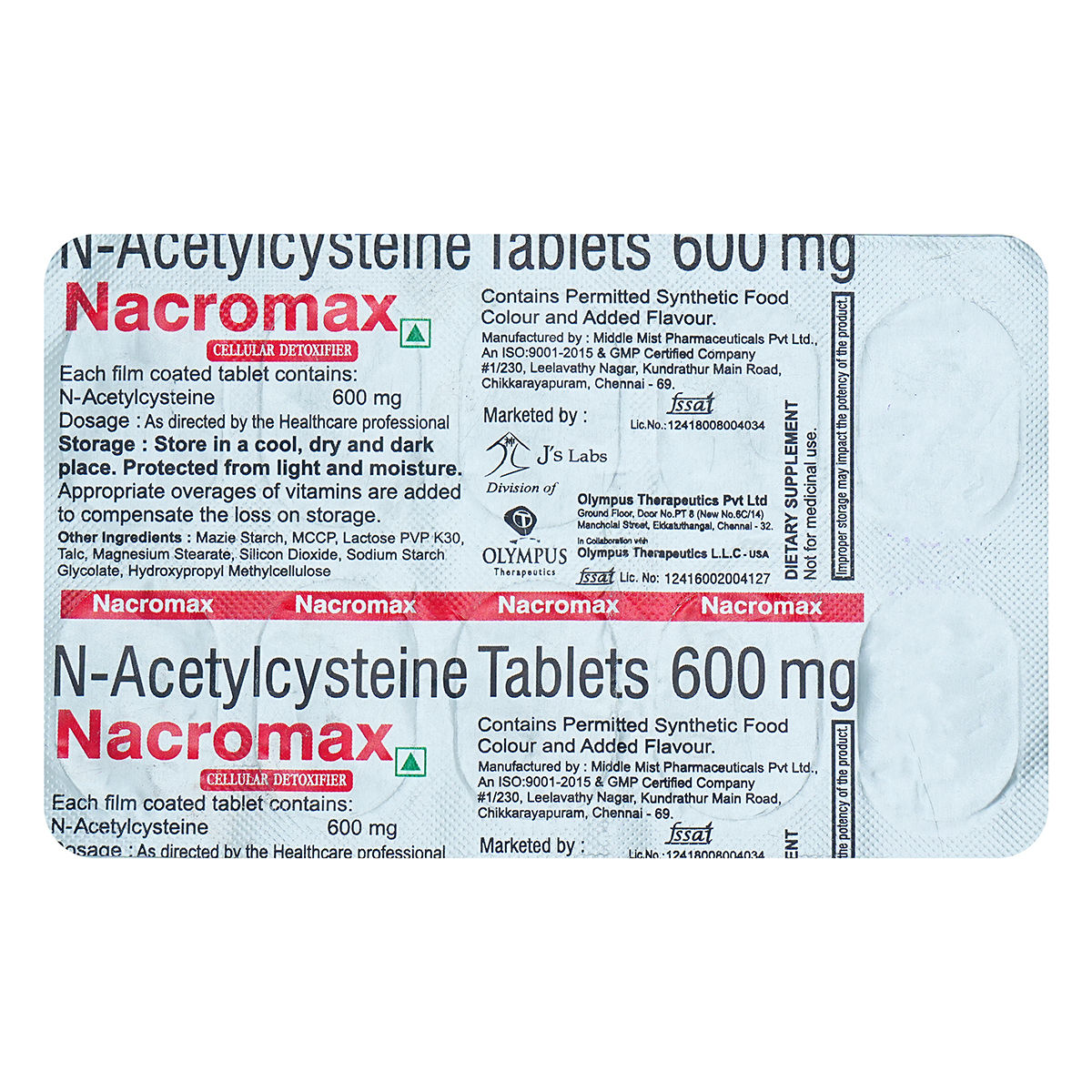 Buy Nacromax Tablet 10's Online